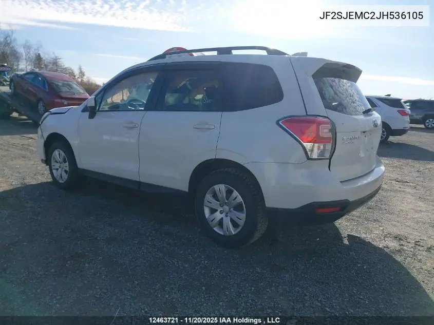 JF2SJEMC2JH536105 2018 Subaru Forester 2.5I Touring