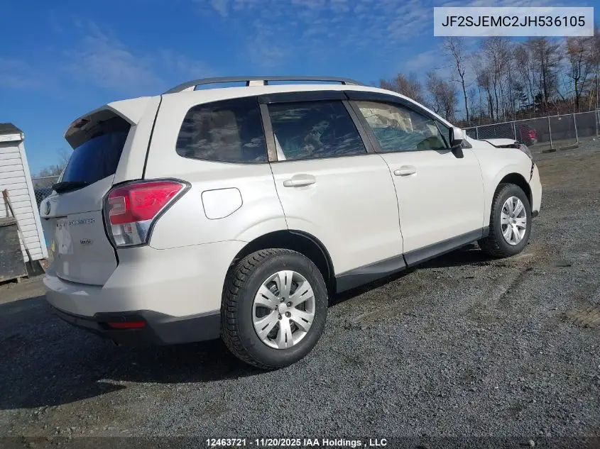 JF2SJEMC2JH536105 2018 Subaru Forester 2.5I Touring