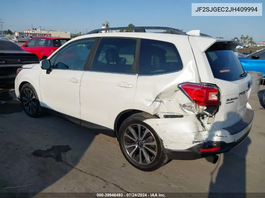 2018 Subaru Forester 2.0Xt Premium VIN: JF2SJGEC2JH409994 Lot: 39946493