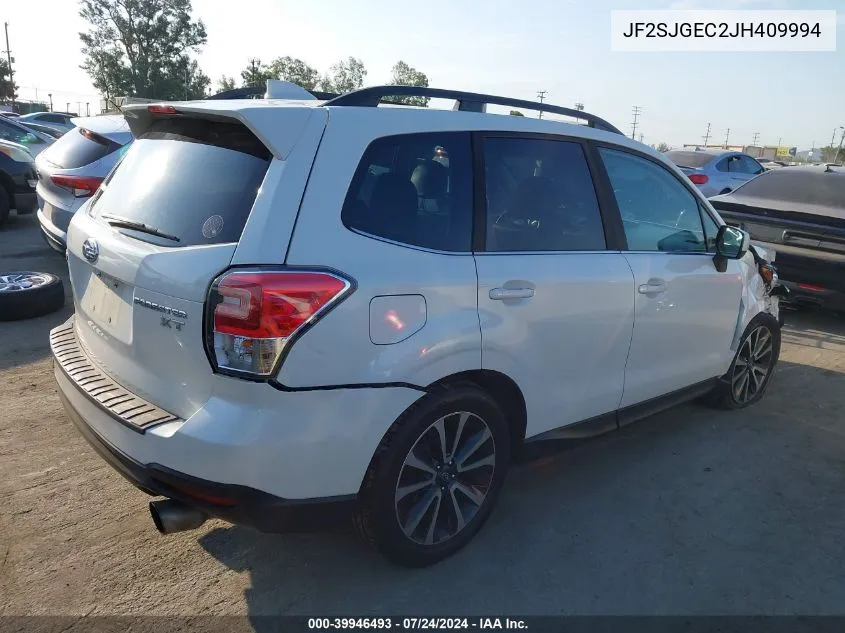 2018 Subaru Forester 2.0Xt Premium VIN: JF2SJGEC2JH409994 Lot: 39946493