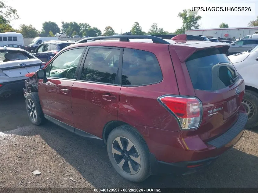 JF2SJAGC5JH605826 2018 Subaru Forester 2.5I Premium