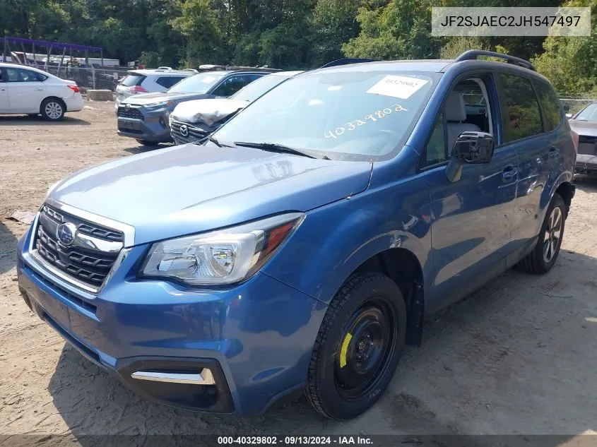 2018 Subaru Forester 2.5I Premium VIN: JF2SJAEC2JH547497 Lot: 40329802