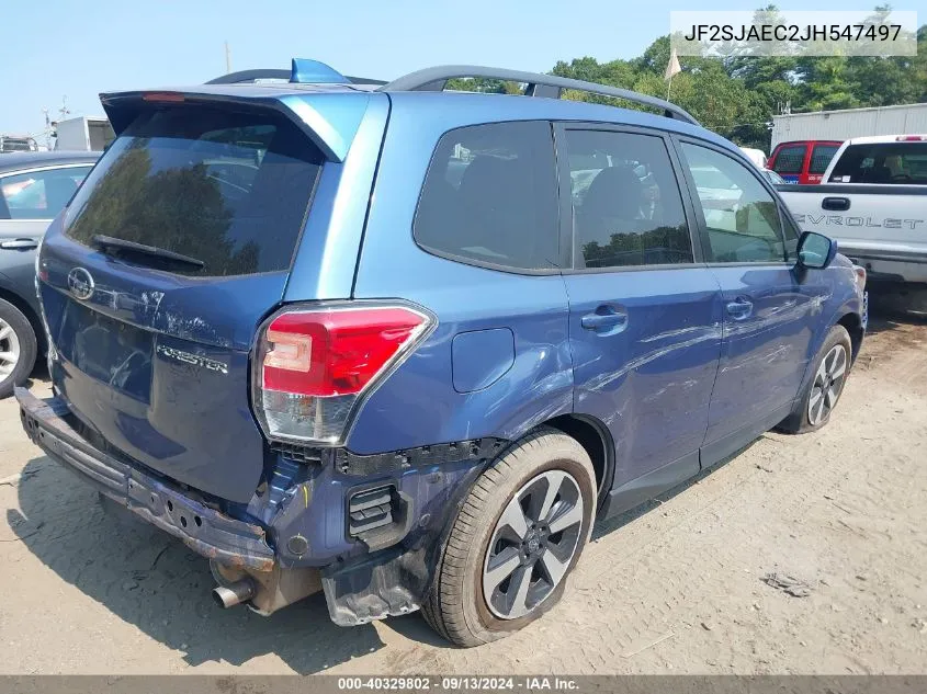 2018 Subaru Forester 2.5I Premium VIN: JF2SJAEC2JH547497 Lot: 40329802