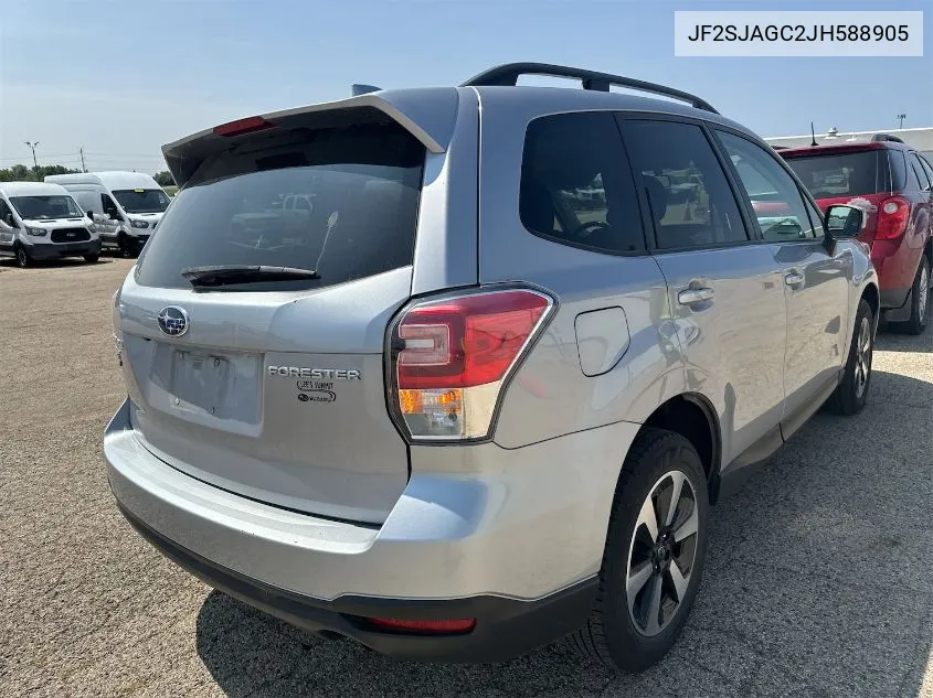 2018 Subaru Forester 2.5I Premium VIN: JF2SJAGC2JH588905 Lot: 40412921