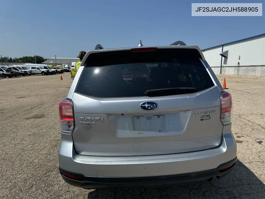 2018 Subaru Forester 2.5I Premium VIN: JF2SJAGC2JH588905 Lot: 40412921