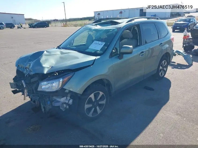 JF2SJAEC3JH476519 2018 Subaru Forester 2.5I Premium