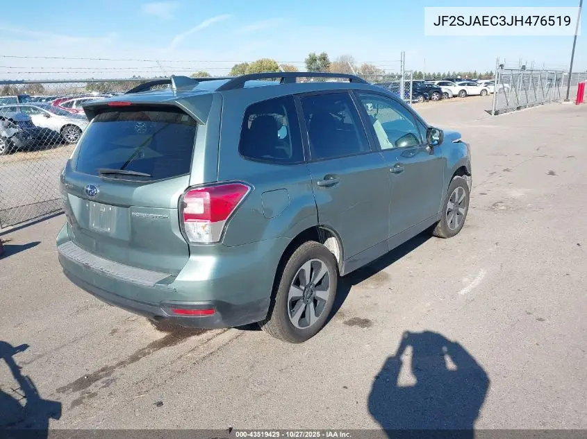 JF2SJAEC3JH476519 2018 Subaru Forester 2.5I Premium