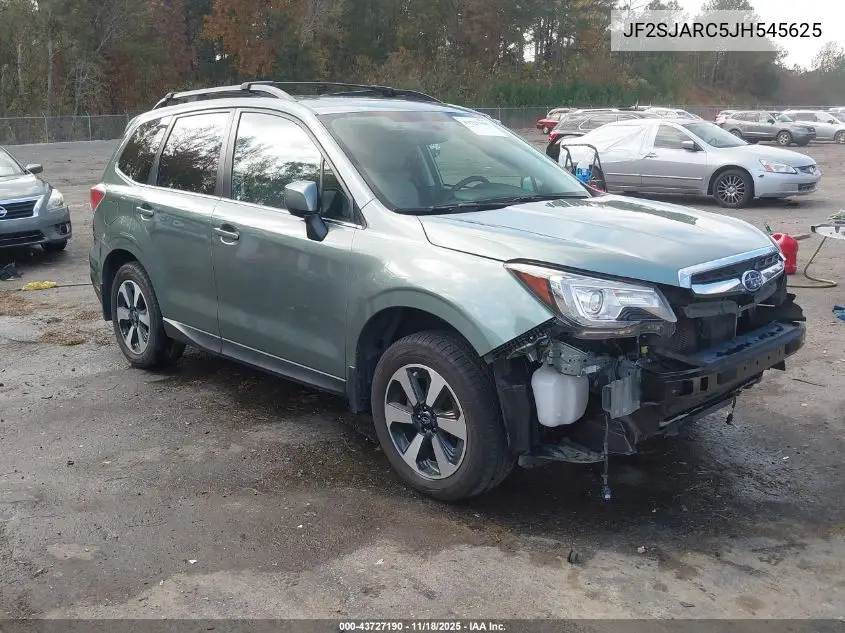 JF2SJARC5JH545625 2018 Subaru Forester 2.5I Limited