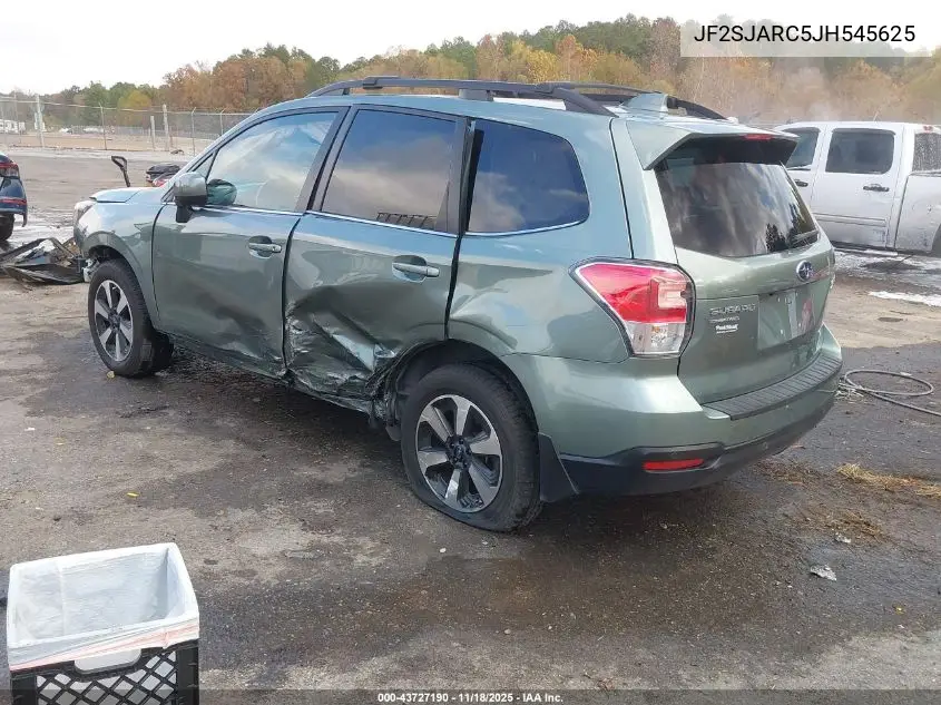 JF2SJARC5JH545625 2018 Subaru Forester 2.5I Limited