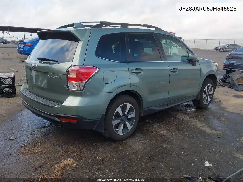 JF2SJARC5JH545625 2018 Subaru Forester 2.5I Limited