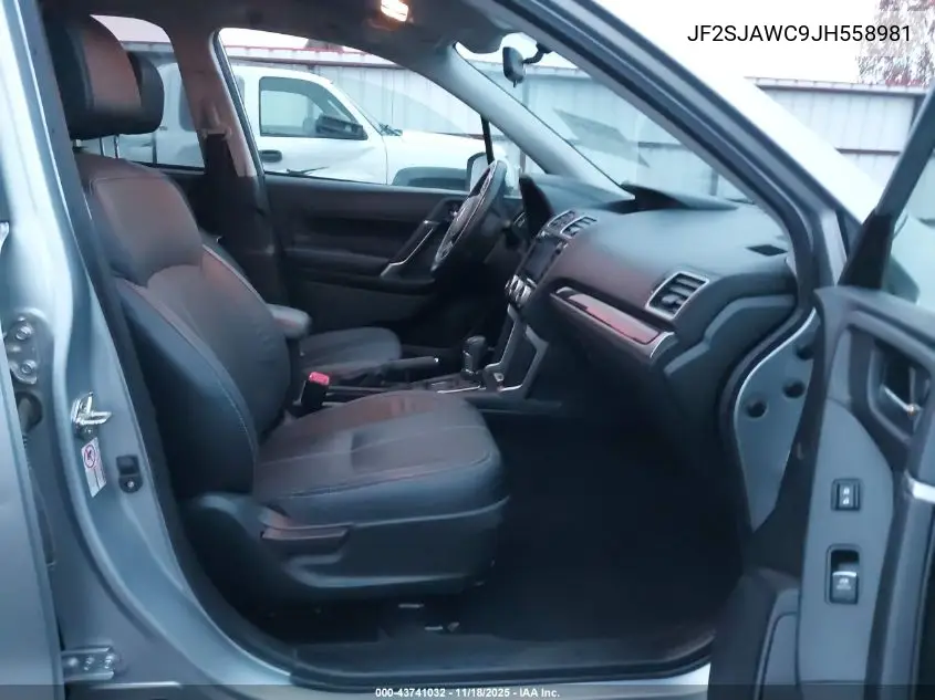 JF2SJAWC9JH558981 2018 Subaru Forester 2.5I Touring