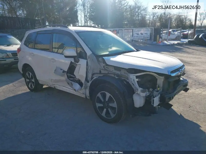 JF2SJAEC4JH562650 2018 Subaru Forester 2.5I Premium