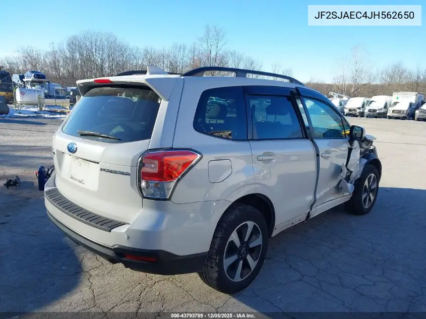 JF2SJAEC4JH562650 2018 Subaru Forester 2.5I Premium