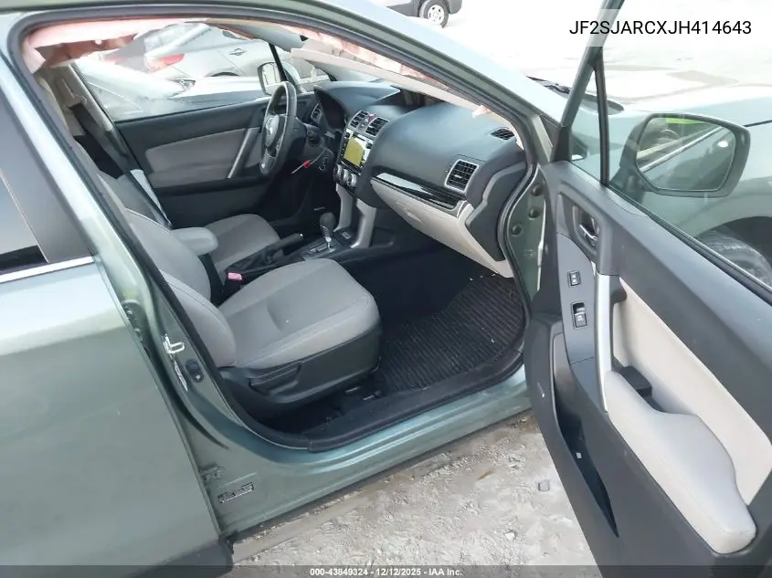 JF2SJARCXJH414643 2018 Subaru Forester 2.5I Limited