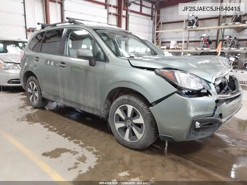 JF2SJAEC5JH540415 2018 Subaru Forester 2.5I Premium