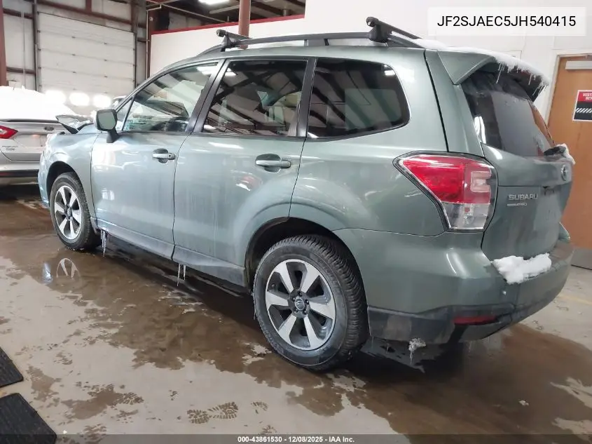 JF2SJAEC5JH540415 2018 Subaru Forester 2.5I Premium