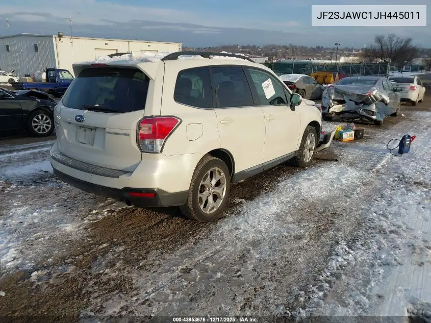 JF2SJAWC1JH445011 2018 Subaru Forester 2.5I Touring