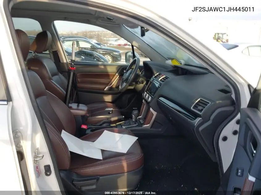 JF2SJAWC1JH445011 2018 Subaru Forester 2.5I Touring