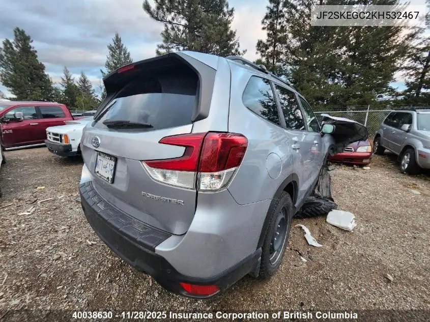 JF2SKEGC2KH532467 2019 Subaru Forester Premium