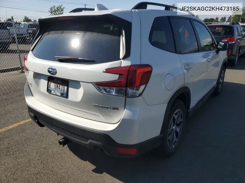 2019 Subaru Forester Premium VIN: JF2SKAGC2KH473185 Lot: 40220315