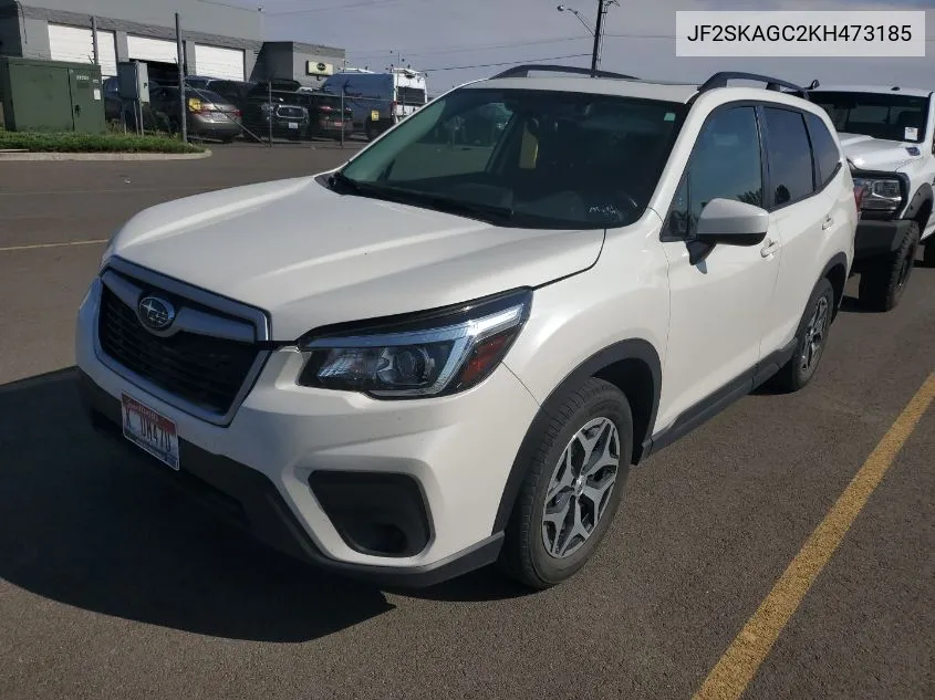 2019 Subaru Forester Premium VIN: JF2SKAGC2KH473185 Lot: 40220315