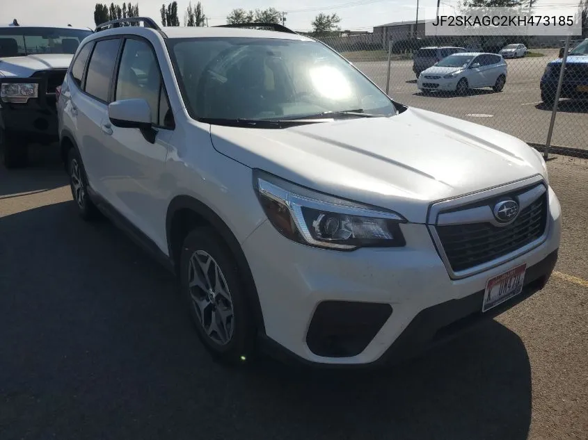 2019 Subaru Forester Premium VIN: JF2SKAGC2KH473185 Lot: 40220315