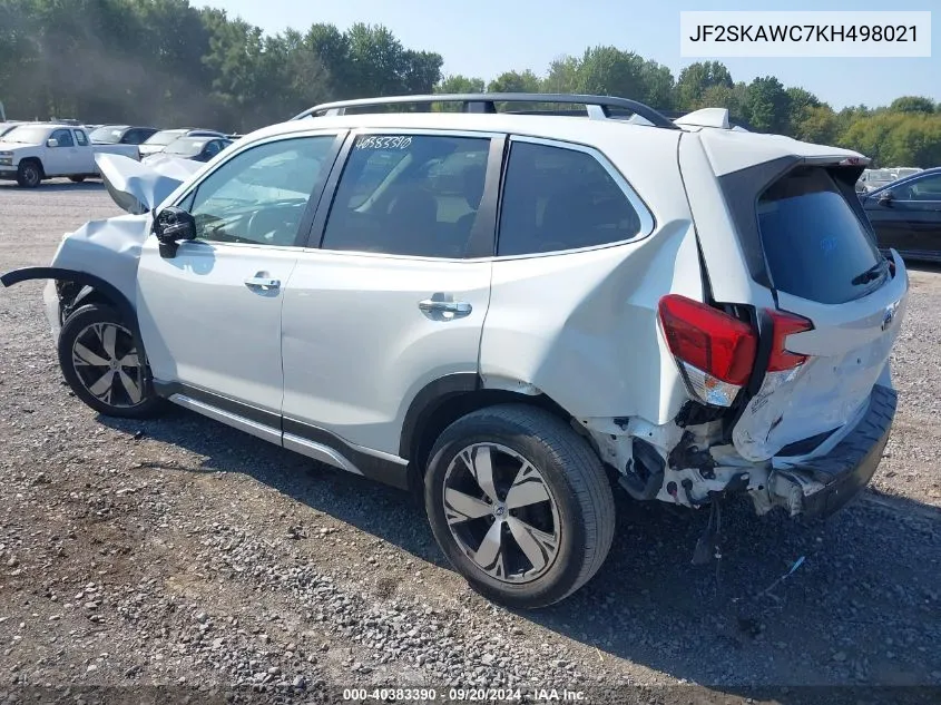 2019 Subaru Forester Touring VIN: JF2SKAWC7KH498021 Lot: 40383390