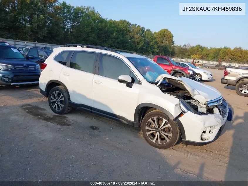 2019 Subaru Forester Limited VIN: JF2SKAUC7KH459836 Lot: 40386718