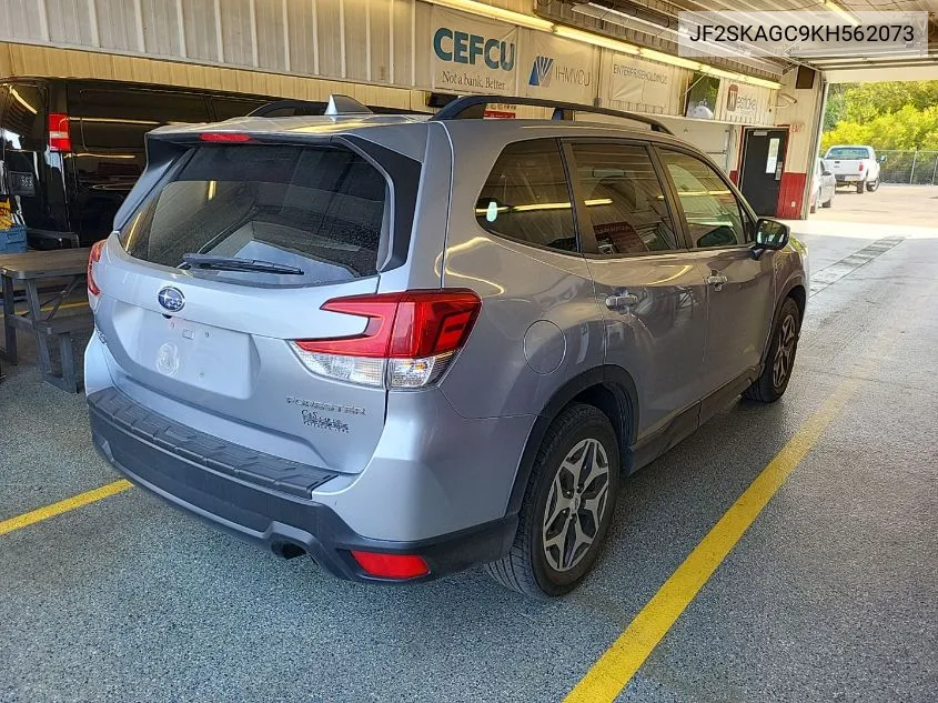 2019 Subaru Forester Premium VIN: JF2SKAGC9KH562073 Lot: 40404183