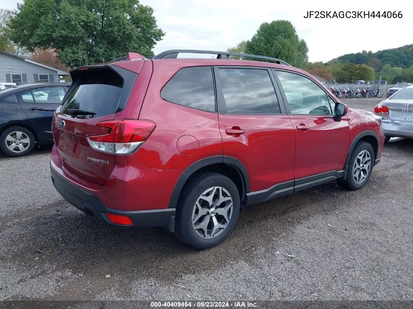 2019 Subaru Forester Premium VIN: JF2SKAGC3KH444066 Lot: 40409454