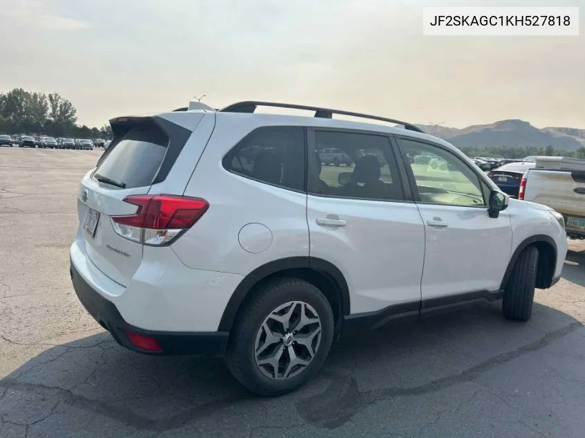 2019 Subaru Forester Premium VIN: JF2SKAGC1KH527818 Lot: 40411190