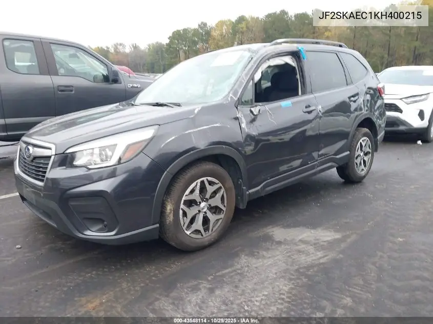 JF2SKAEC1KH400215 2019 Subaru Forester Premium