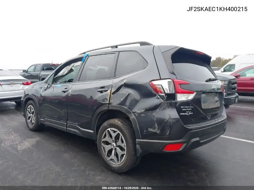 JF2SKAEC1KH400215 2019 Subaru Forester Premium