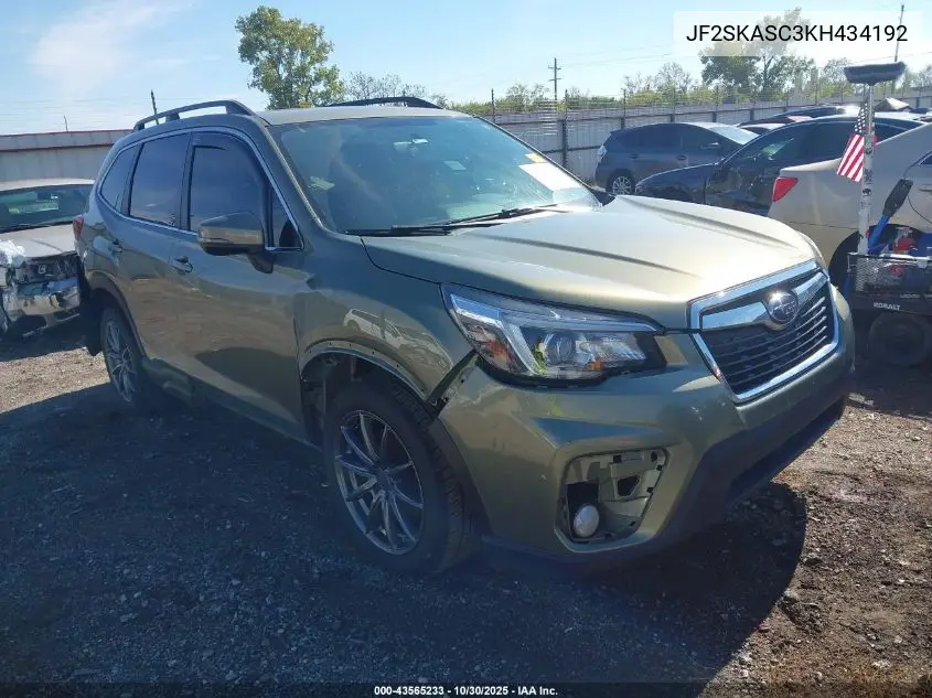 JF2SKASC3KH434192 2019 Subaru Forester Limited