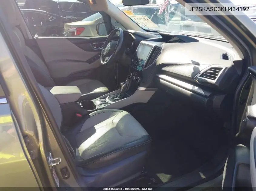 JF2SKASC3KH434192 2019 Subaru Forester Limited