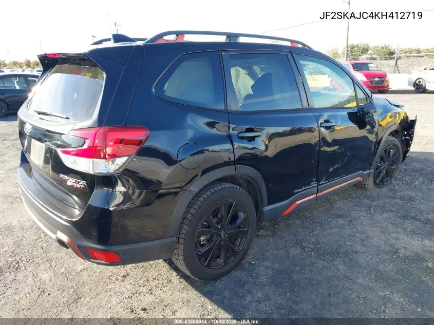 JF2SKAJC4KH412719 2019 Subaru Forester Sport