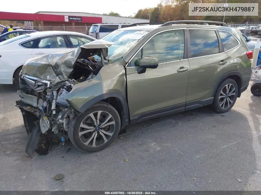 JF2SKAUC3KH479887 2019 Subaru Forester Limited