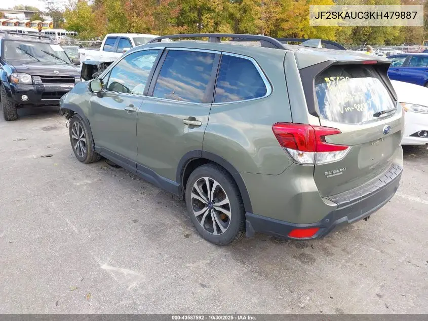 JF2SKAUC3KH479887 2019 Subaru Forester Limited