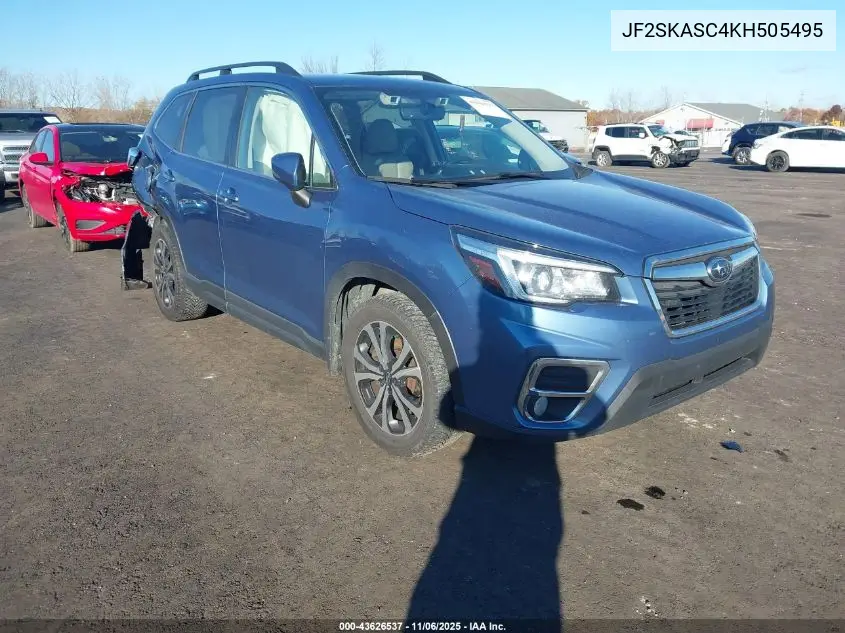 JF2SKASC4KH505495 2019 Subaru Forester Limited
