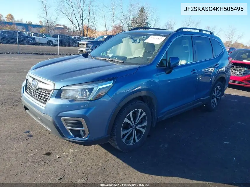JF2SKASC4KH505495 2019 Subaru Forester Limited