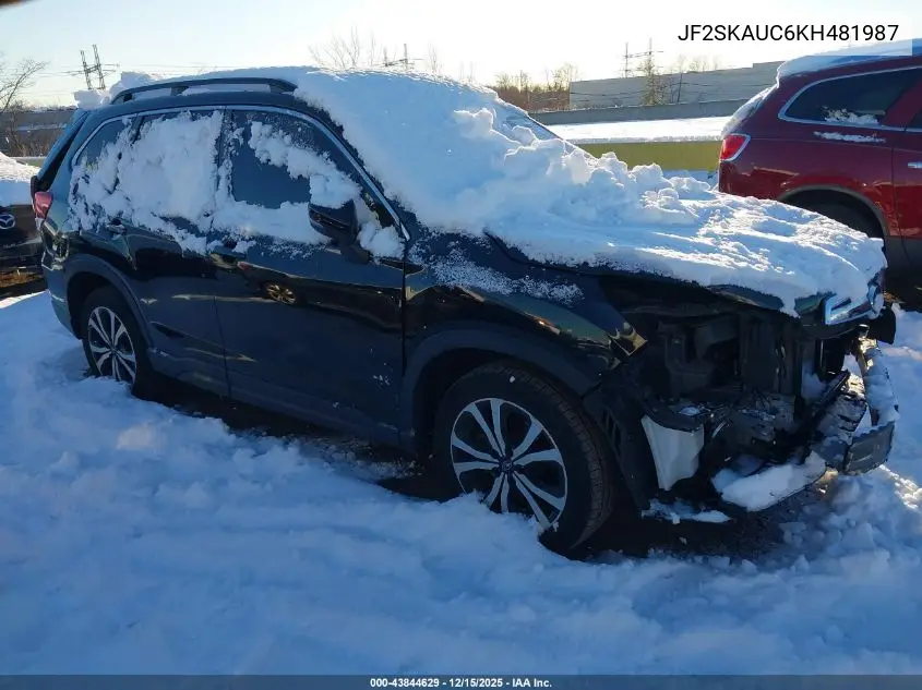JF2SKAUC6KH481987 2019 Subaru Forester Limited