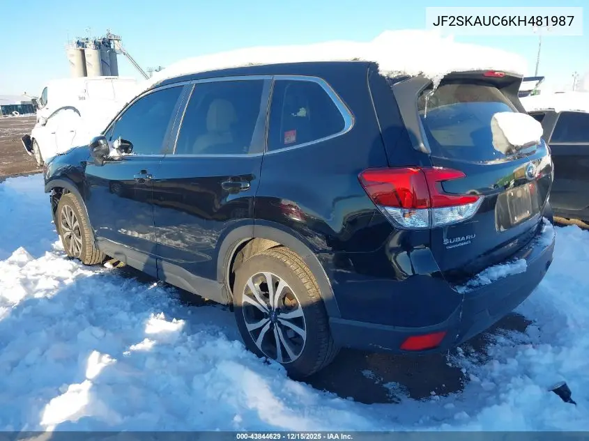 JF2SKAUC6KH481987 2019 Subaru Forester Limited