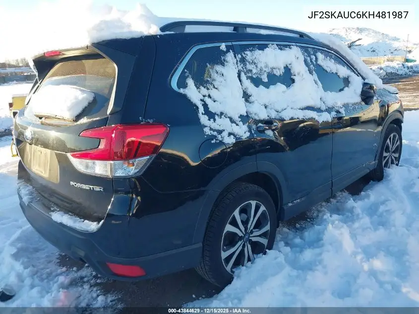 JF2SKAUC6KH481987 2019 Subaru Forester Limited