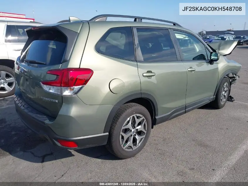 JF2SKAGC0KH548708 2019 Subaru Forester Premium