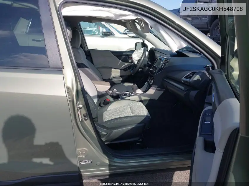 JF2SKAGC0KH548708 2019 Subaru Forester Premium