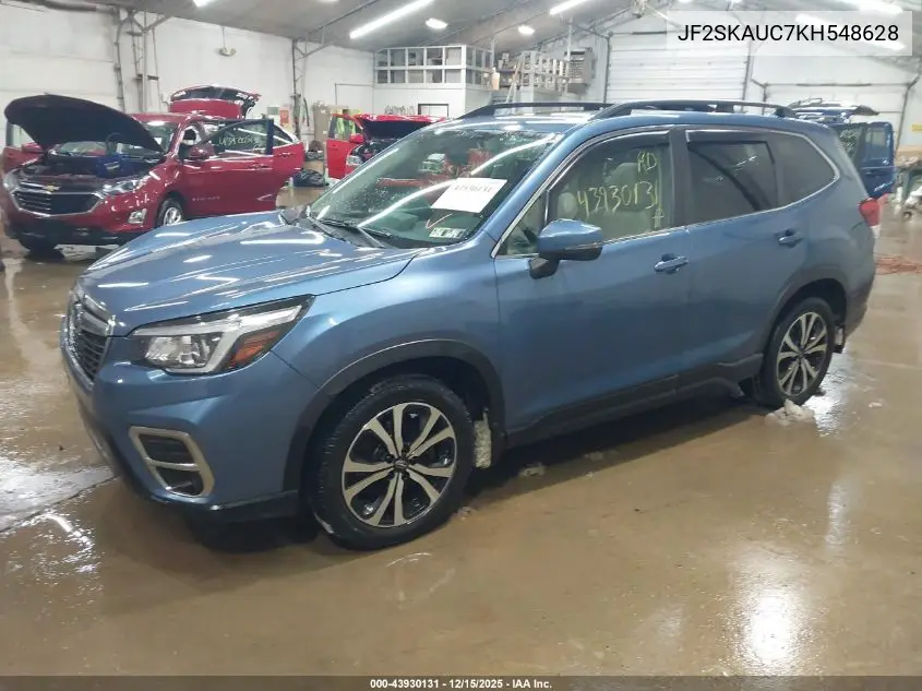 JF2SKAUC7KH548628 2019 Subaru Forester Limited