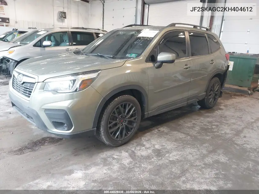 2019 Subaru Forester Premium VIN: JF2SKAGC2KH404612 Lot: 44529338