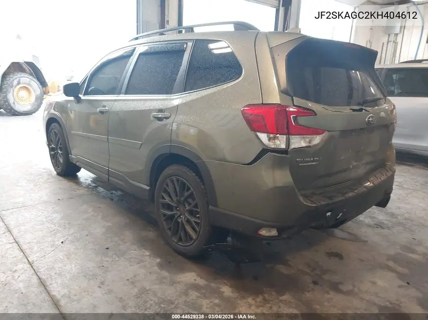 2019 Subaru Forester Premium VIN: JF2SKAGC2KH404612 Lot: 44529338