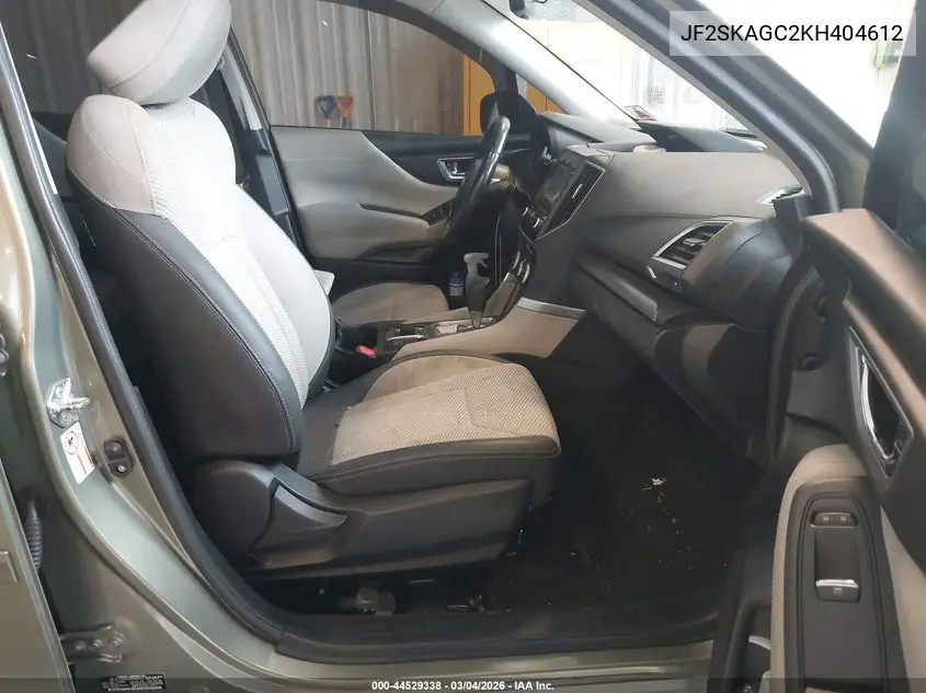 2019 Subaru Forester Premium VIN: JF2SKAGC2KH404612 Lot: 44529338