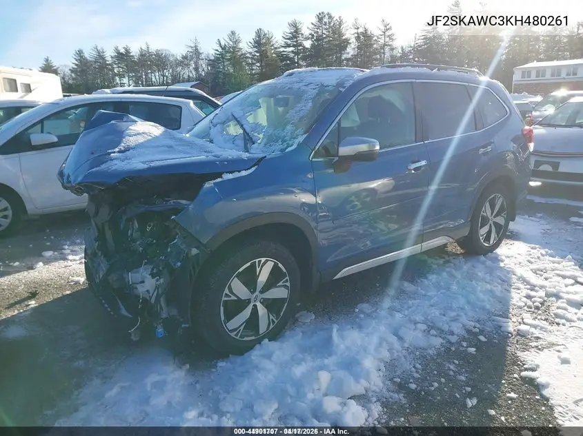 JF2SKAWC3KH480261 2019 Subaru Forester Touring